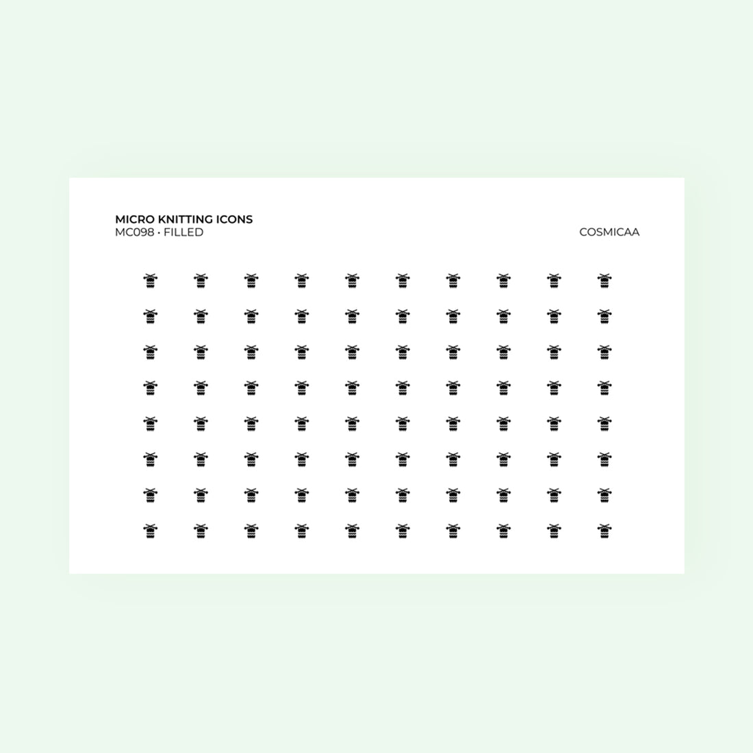 Micro icons - Knitting