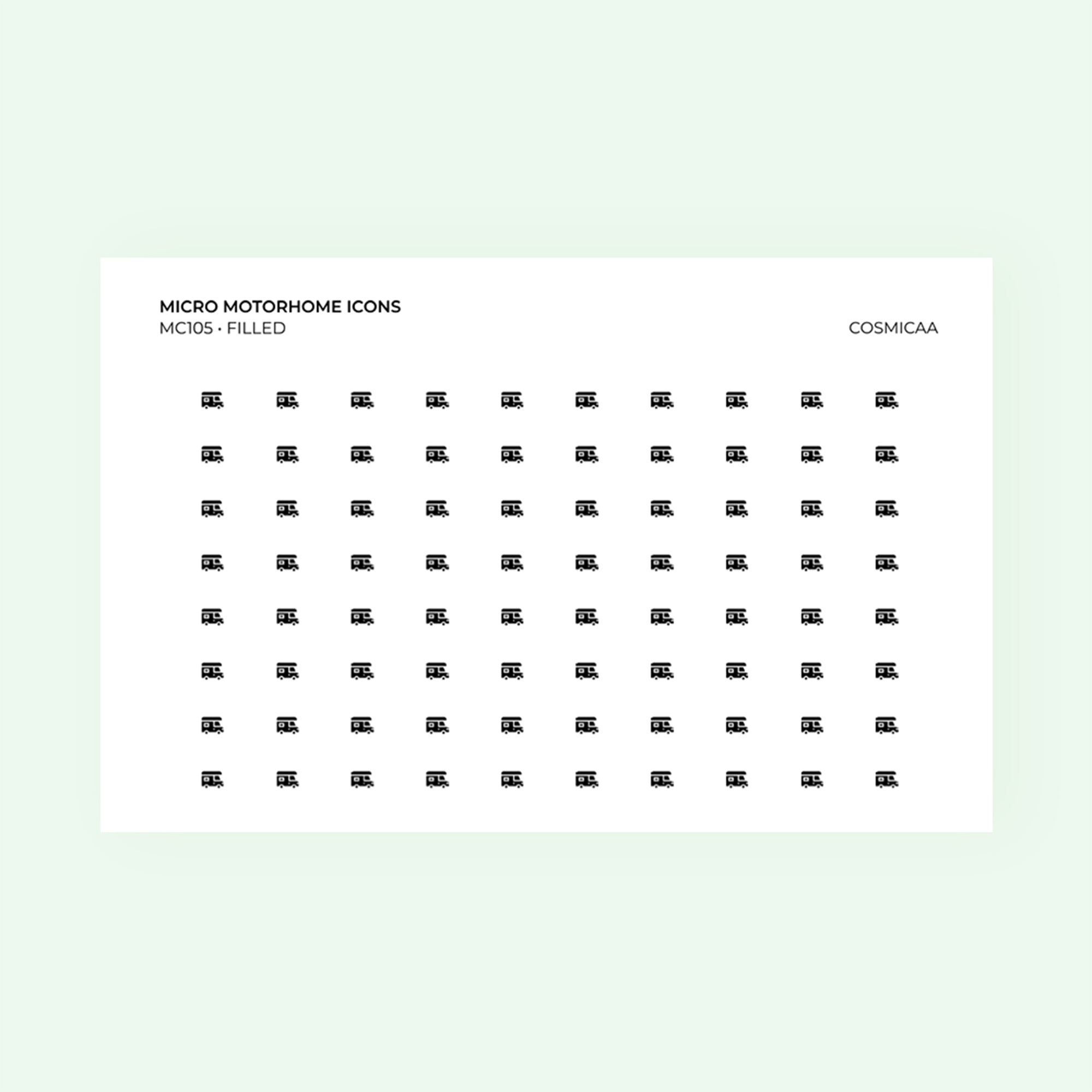Micro icons - Motorhome