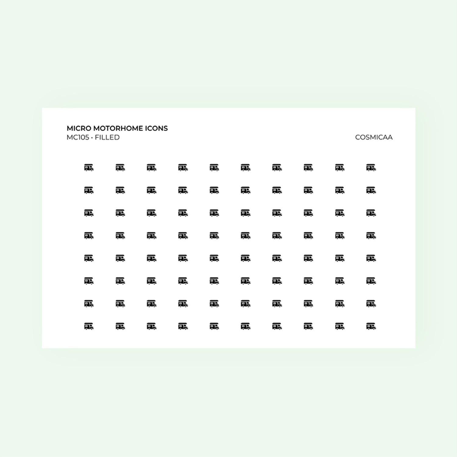 Micro icons - Motorhome