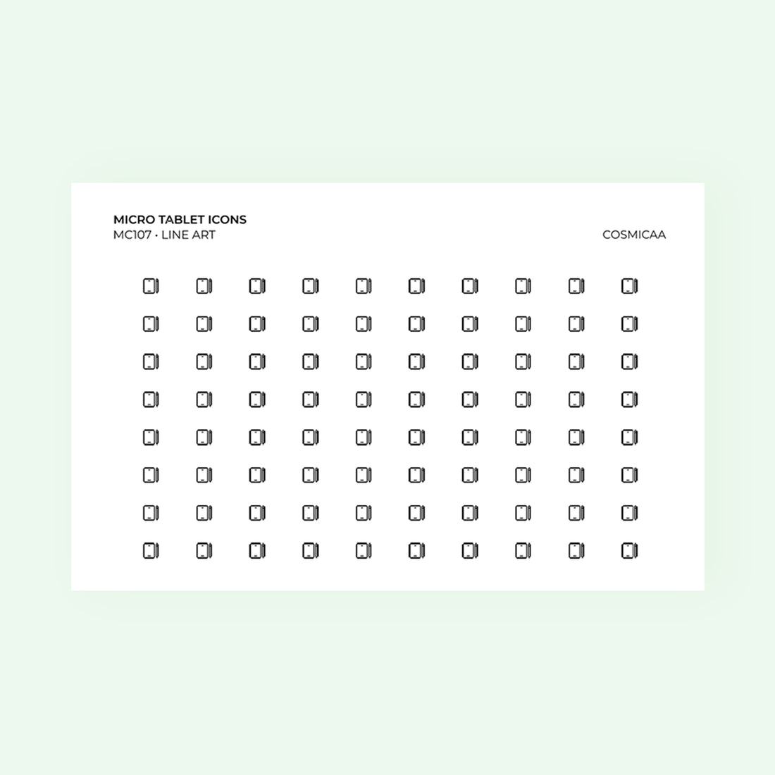 Micro icons - Tablet