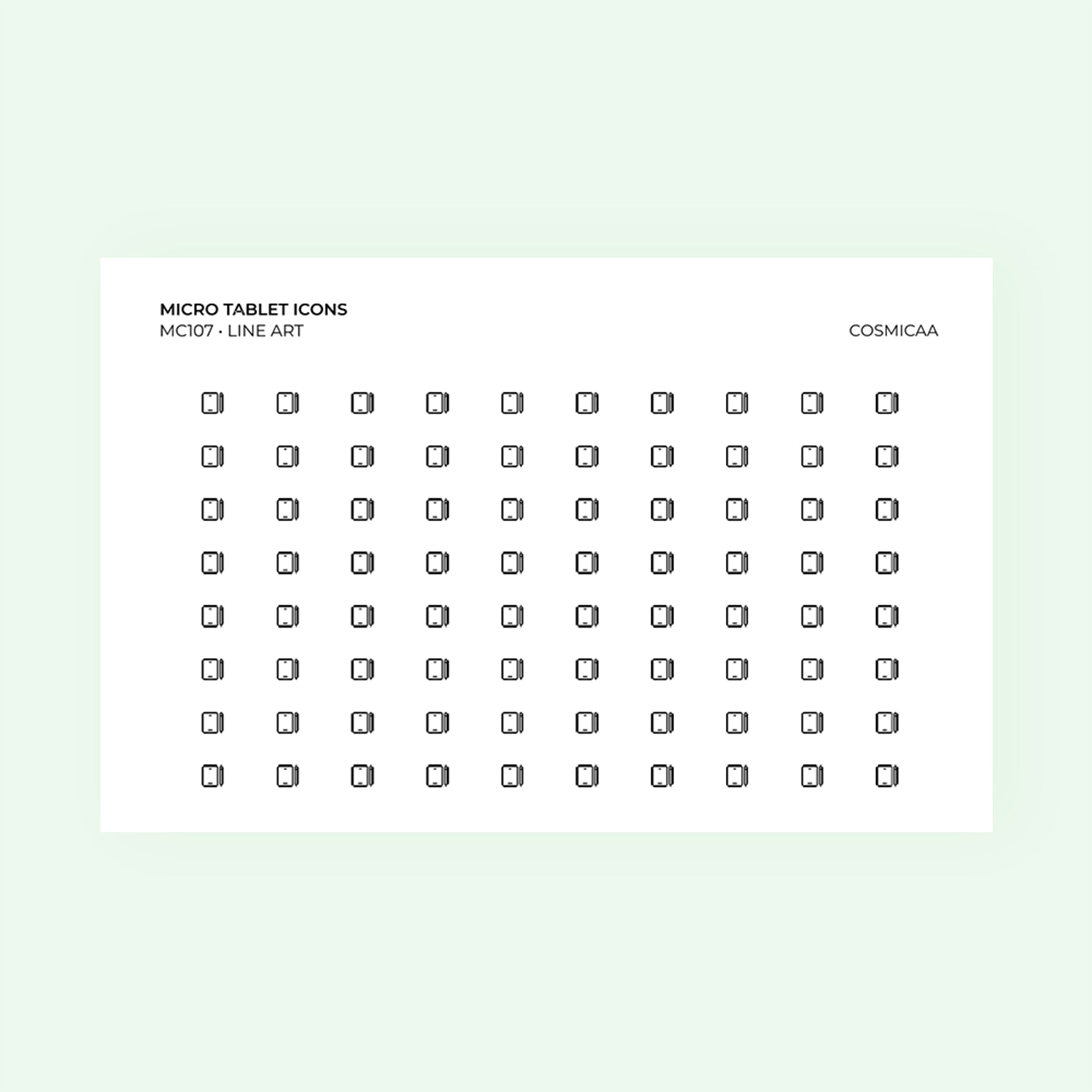 Micro icons - Tablet