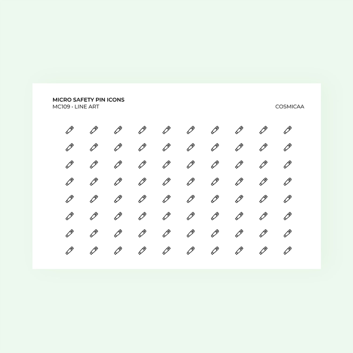 Micro icons - Safety Pin – Cosmicaa