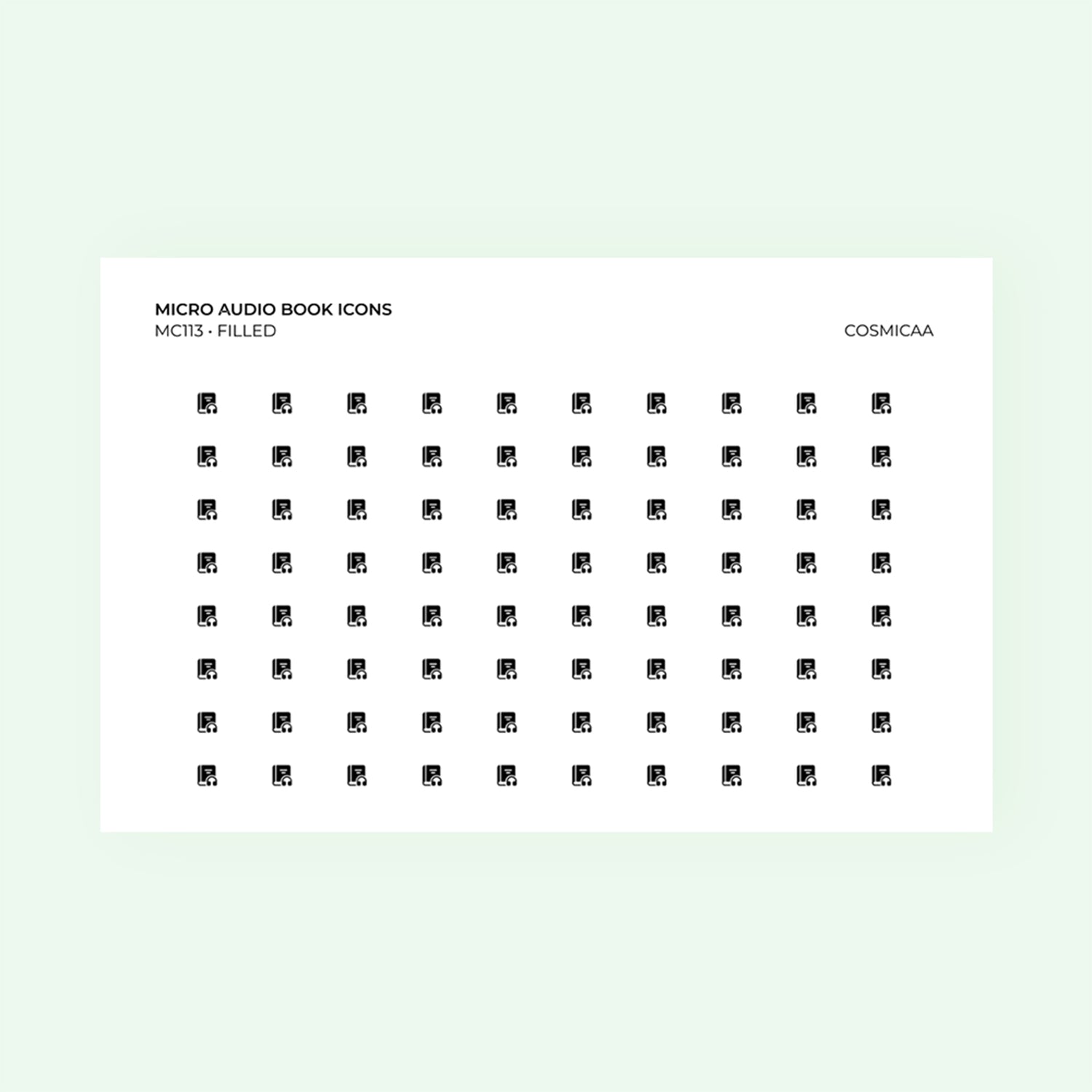 Micro icons - Audio Book