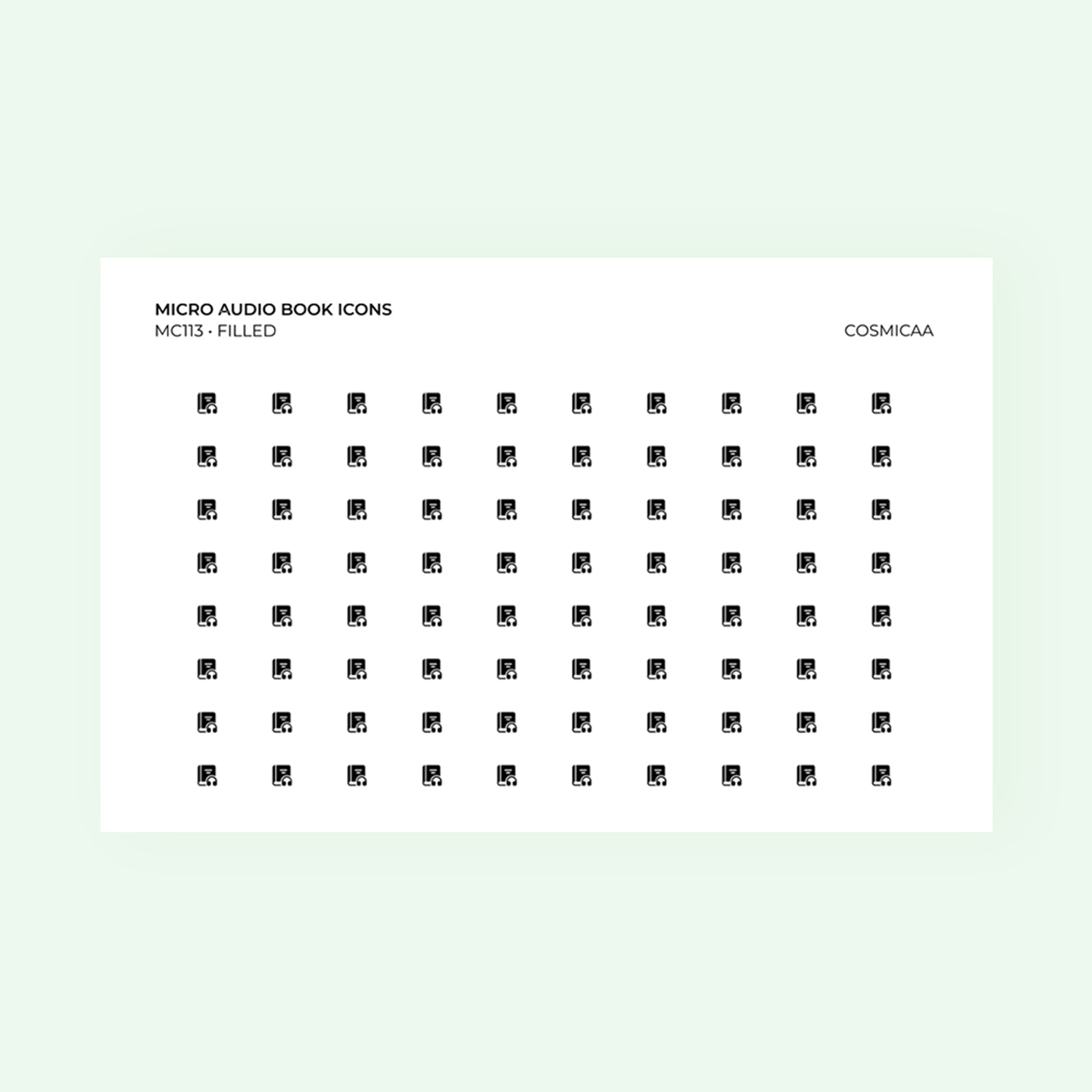 Micro icons - Audio Book