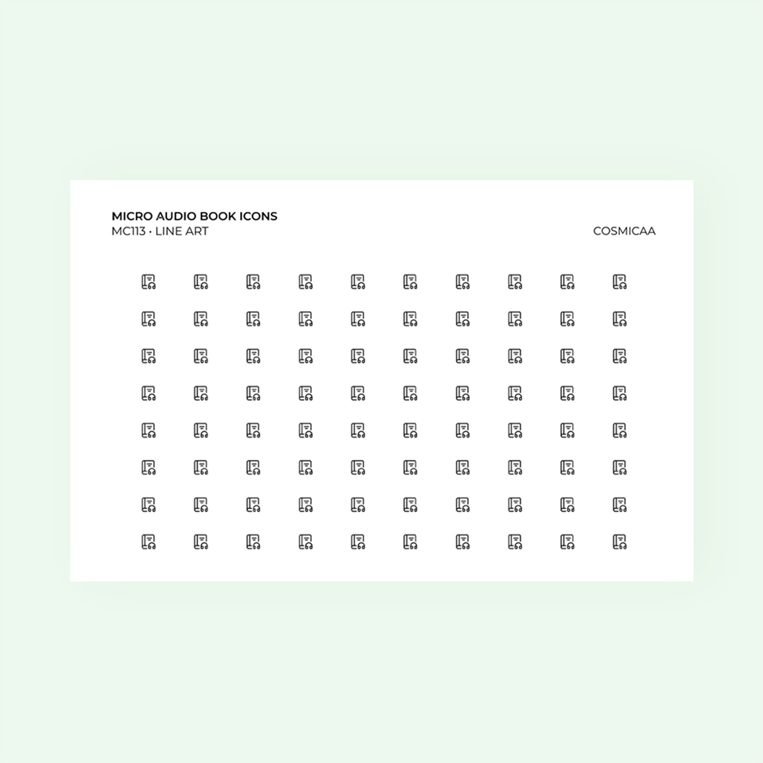 Micro icons - Audio Book