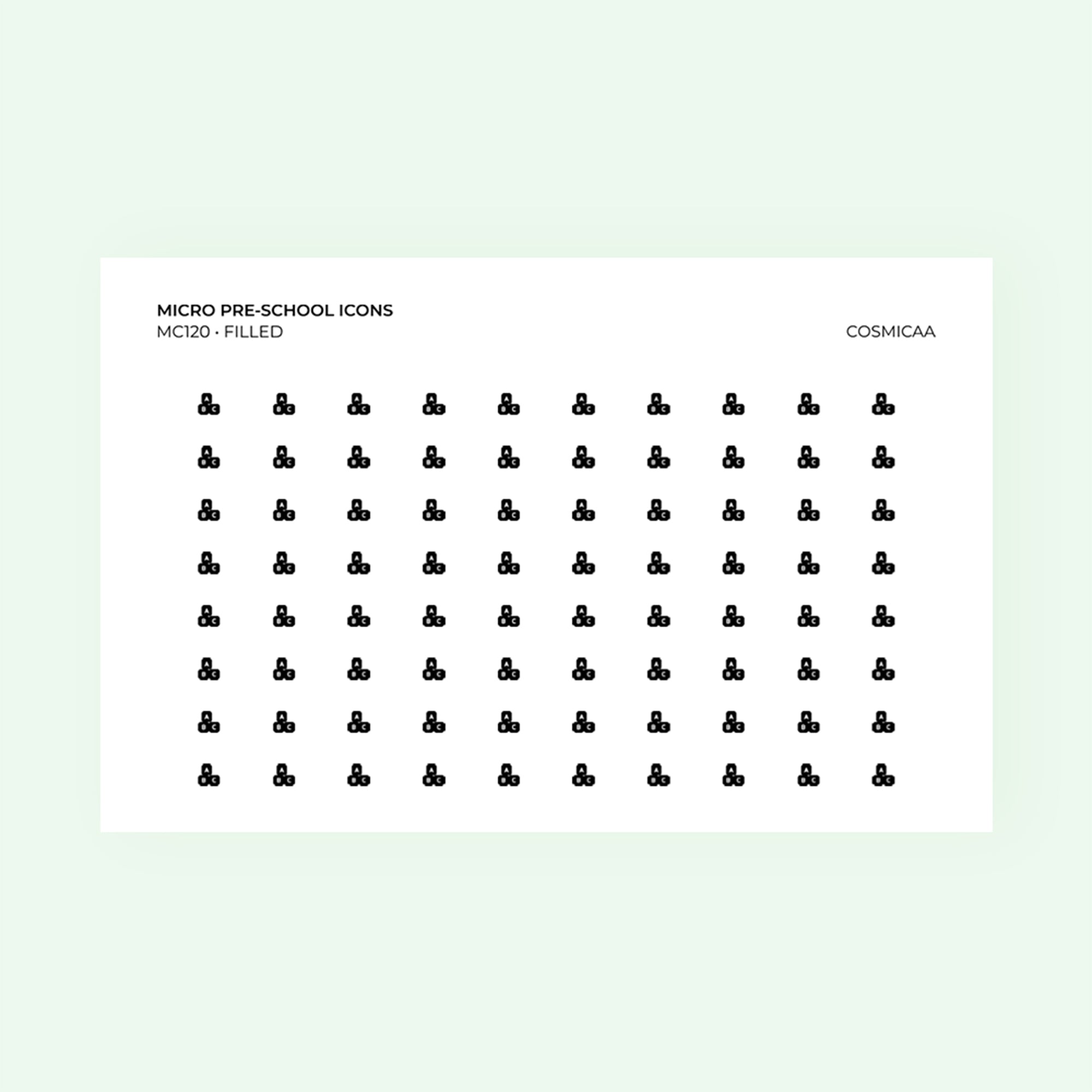 Micro icons - Pre-school