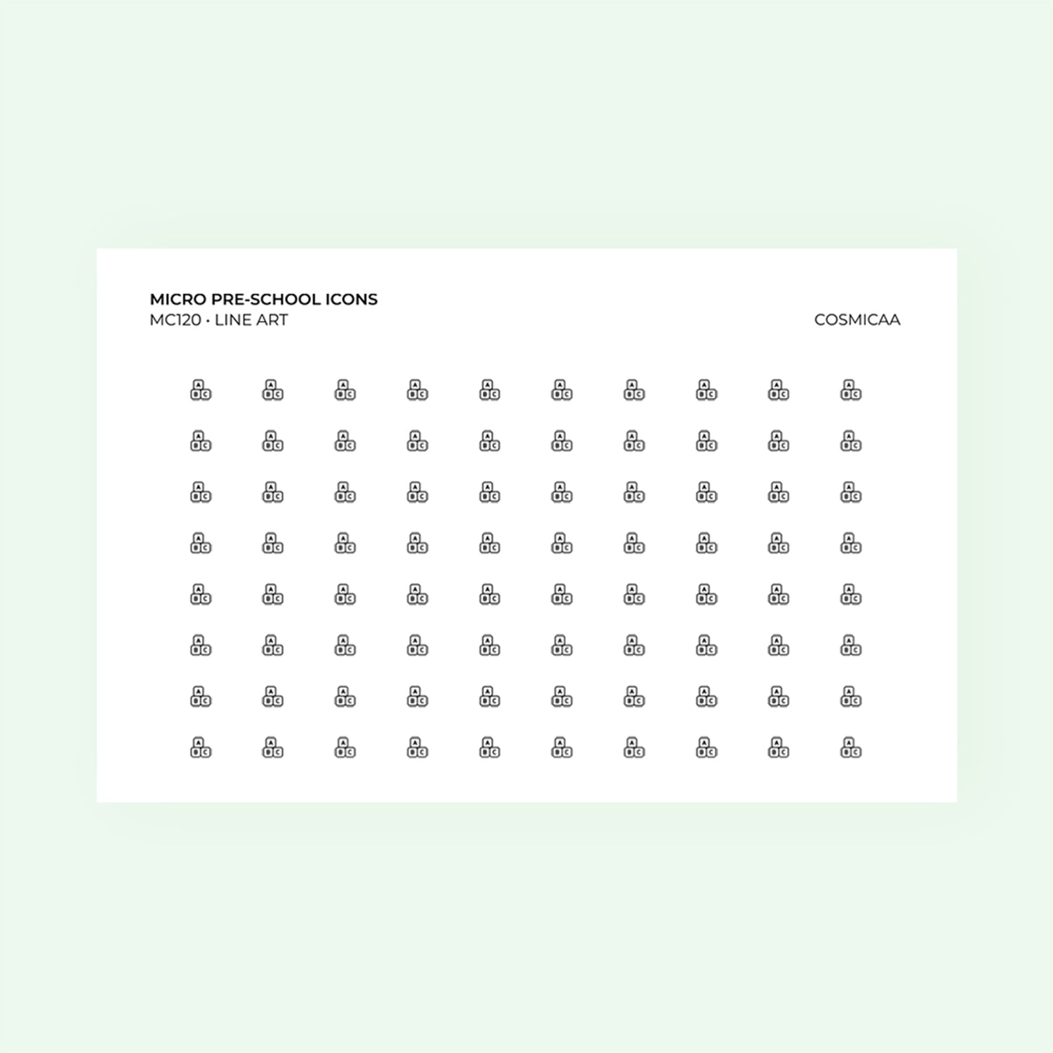 Micro icons - Pre-school