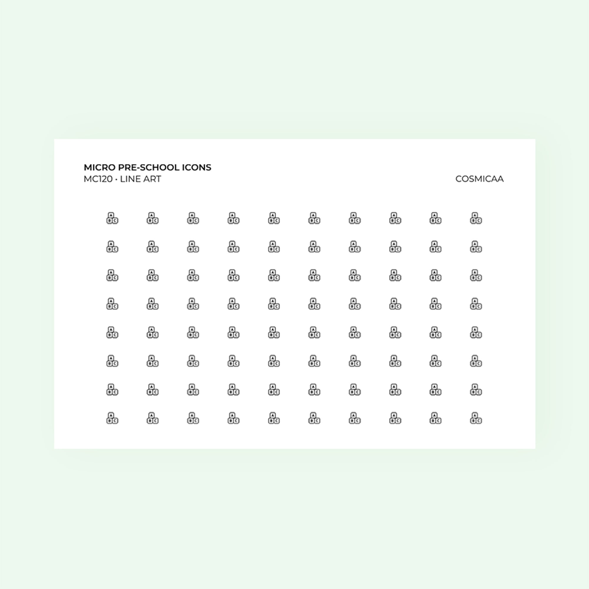 Micro icons - Pre-school