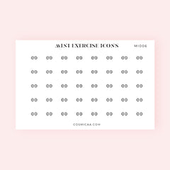 Mini Exercise Icons - Planner stickers