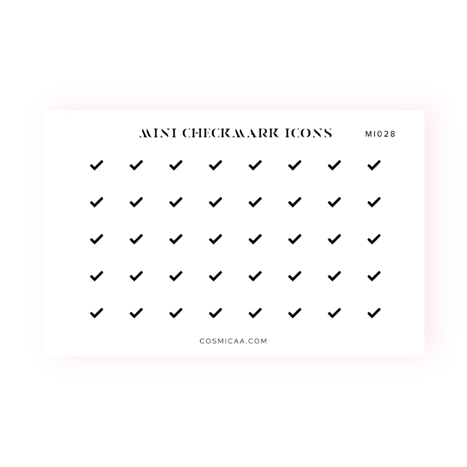 Mini Checkmark Icons - Planner stickers