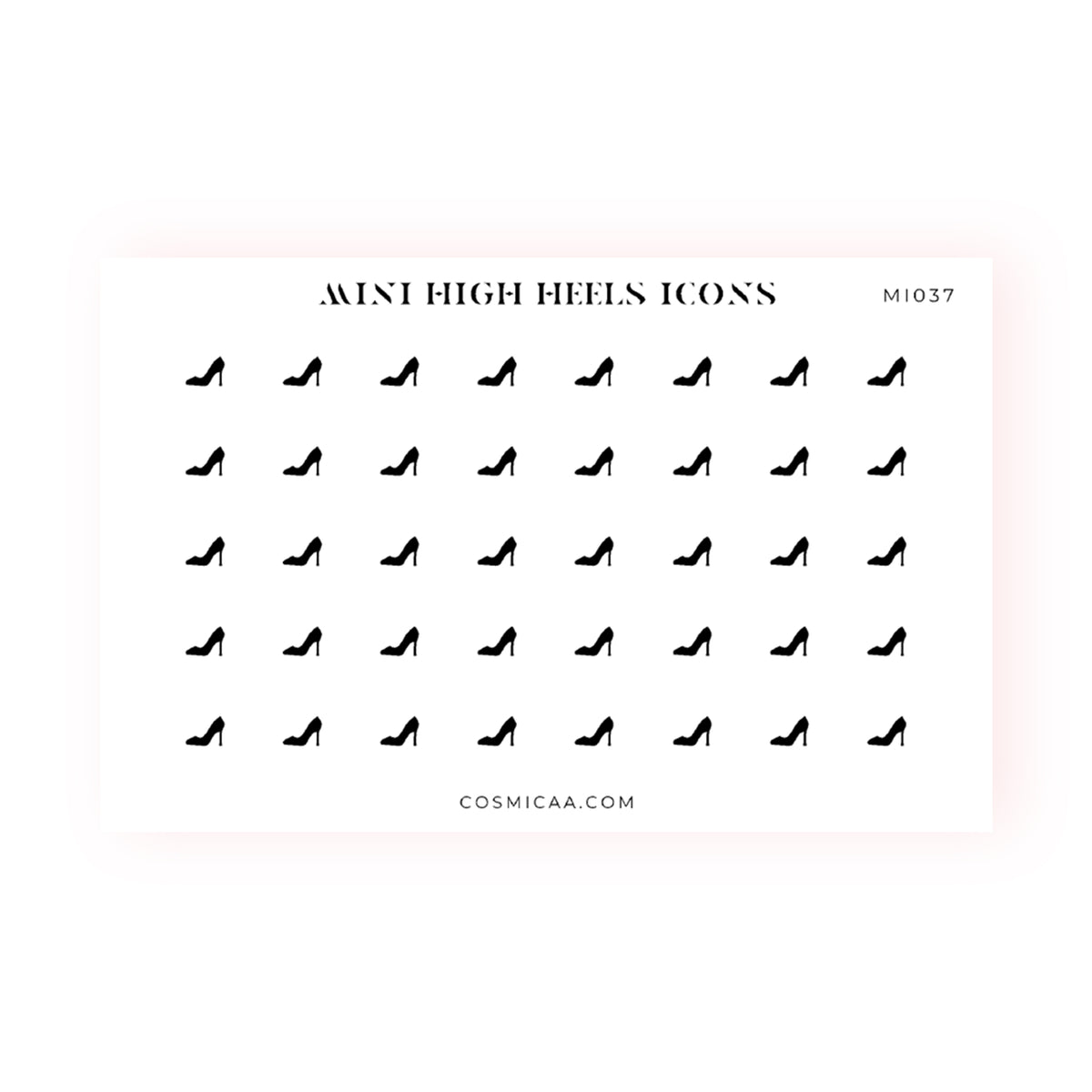 Mini High Heels Icons - Planner stickers