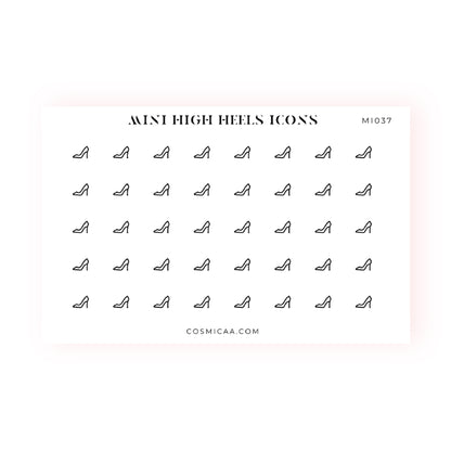 Mini High Heels Icons - Planner stickers