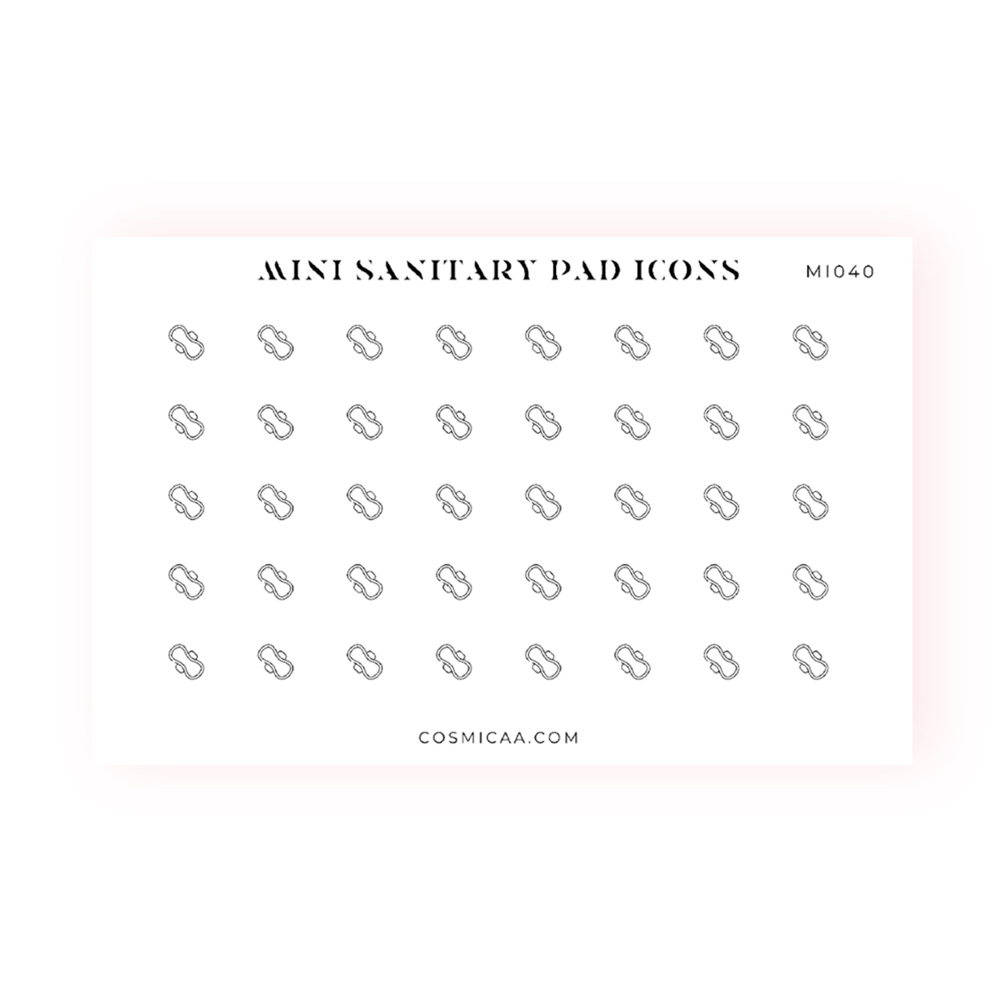 Mini Sanitary Pad Icons - Planner stickers