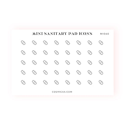 Mini Sanitary Pad Icons - Planner stickers