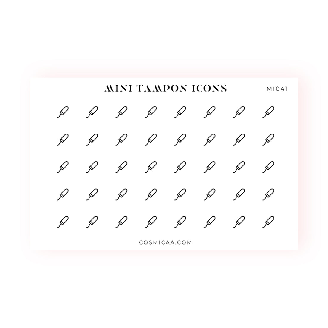 Mini Tampon Icons - Planner stickers