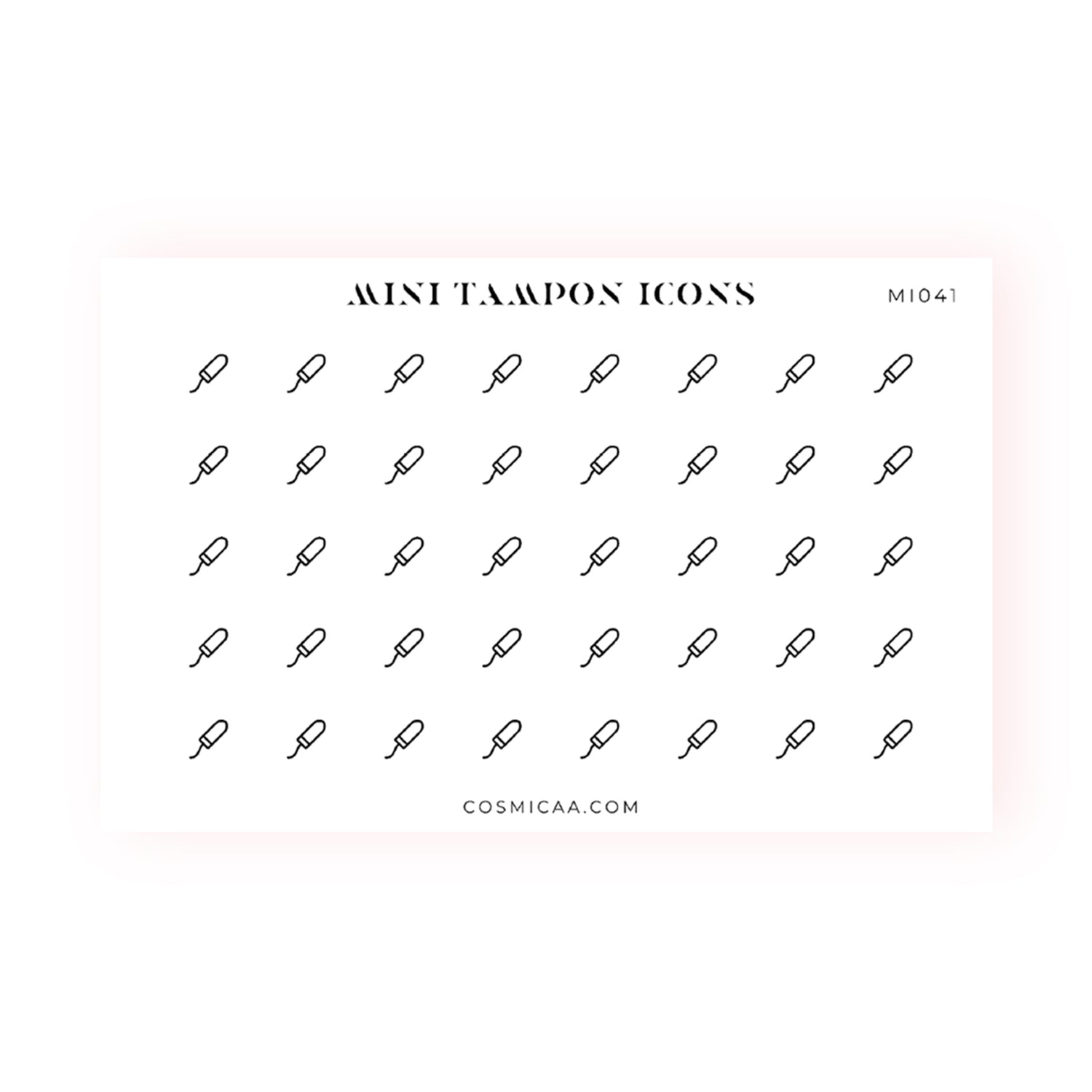 Mini Tampon Icons - Planner stickers