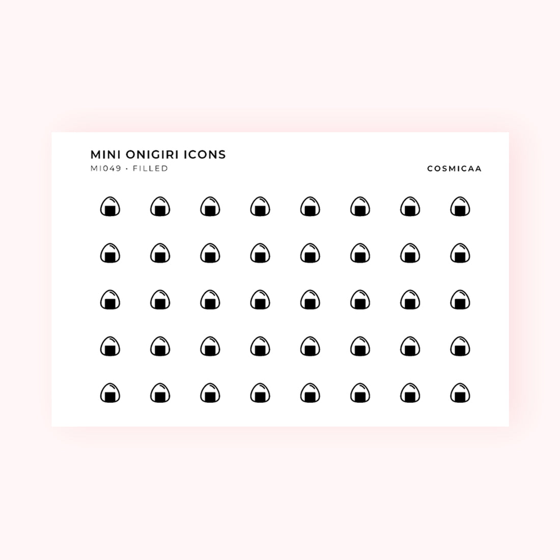 Mini icons - Onigiri