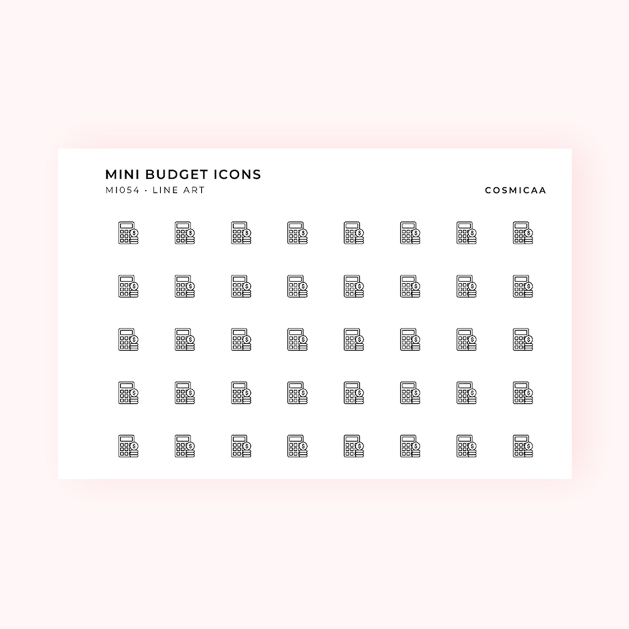 Mini icons - Budget