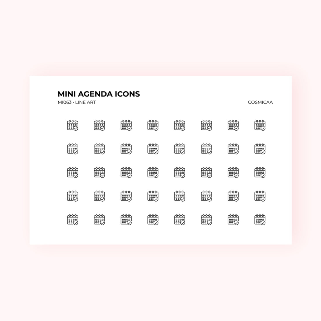 Mini icons - Agenda