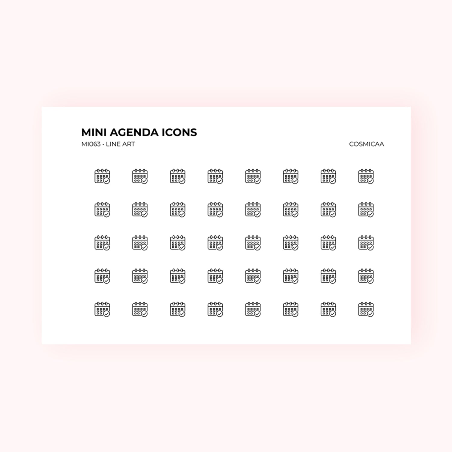 Mini icons - Agenda