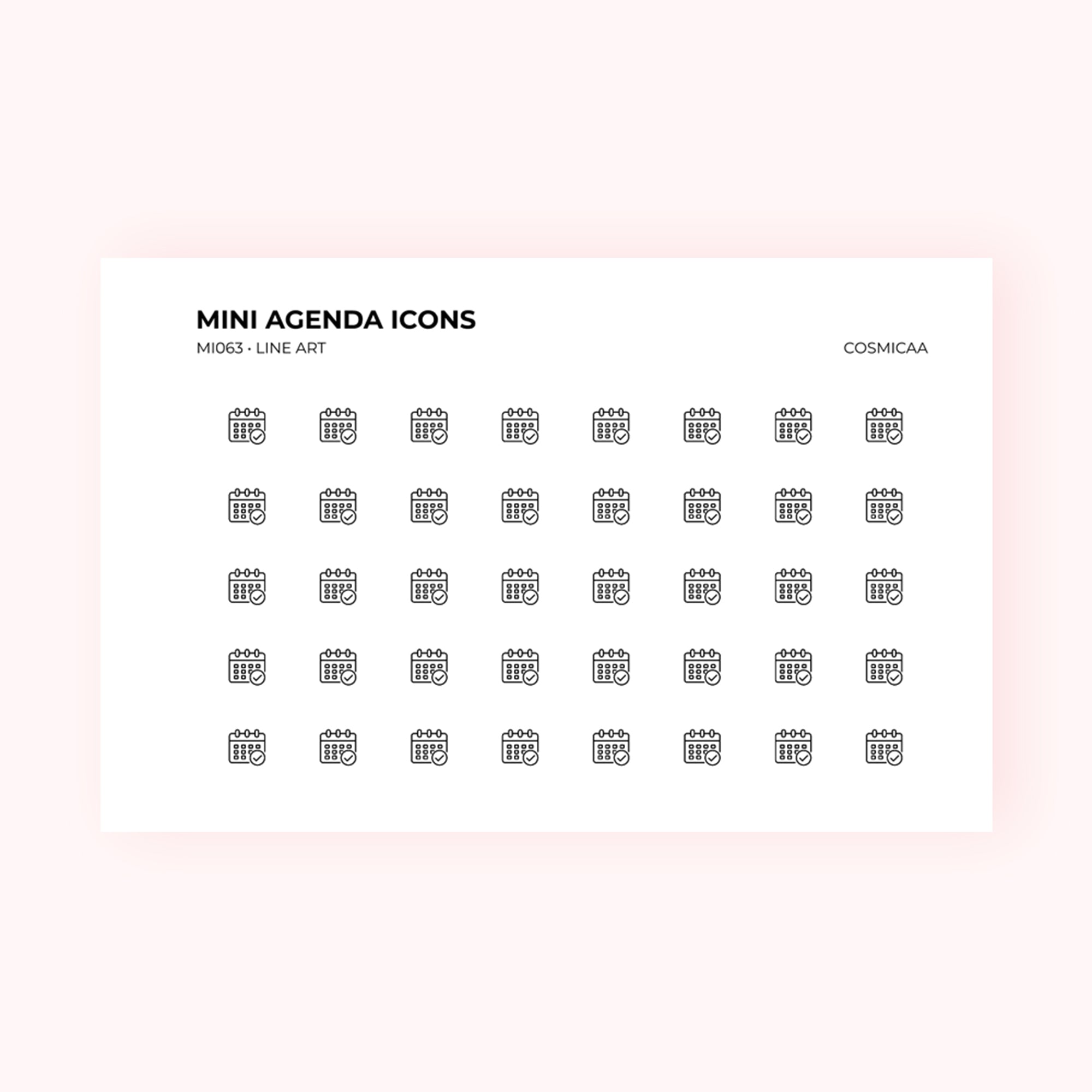 Mini icons - Agenda