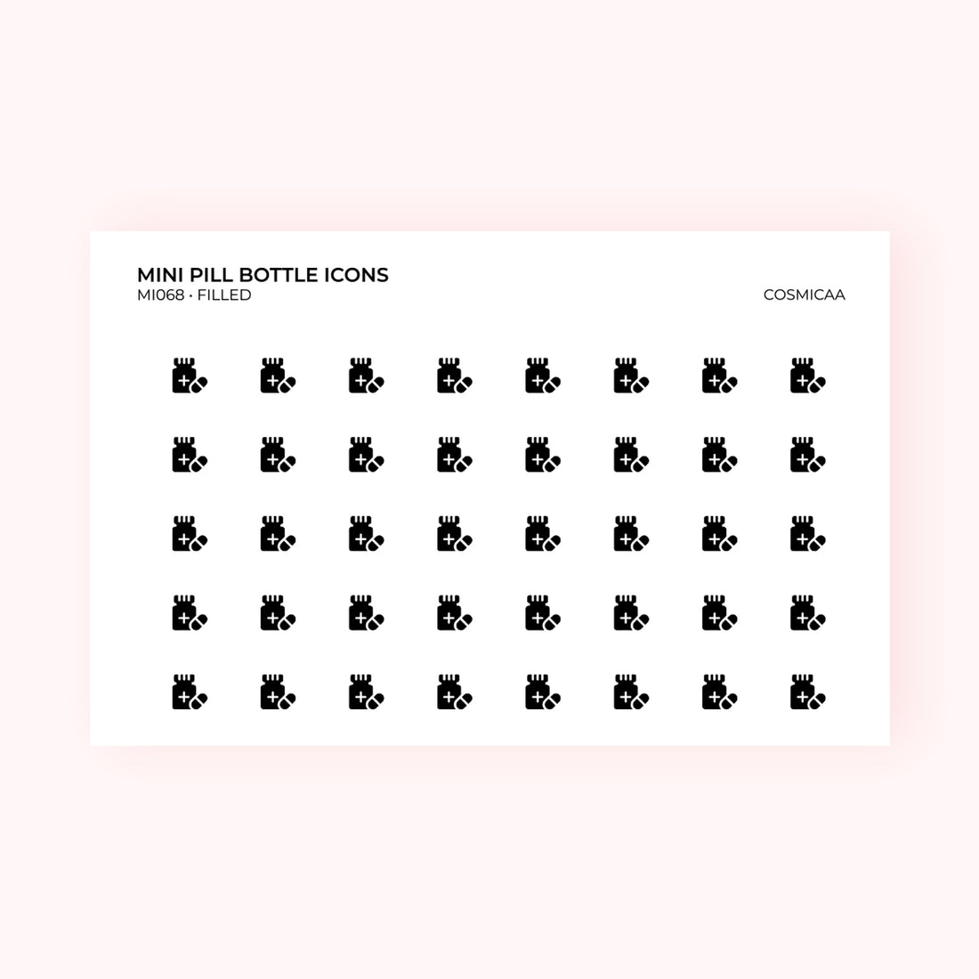 Mini icons - Pill Bottle