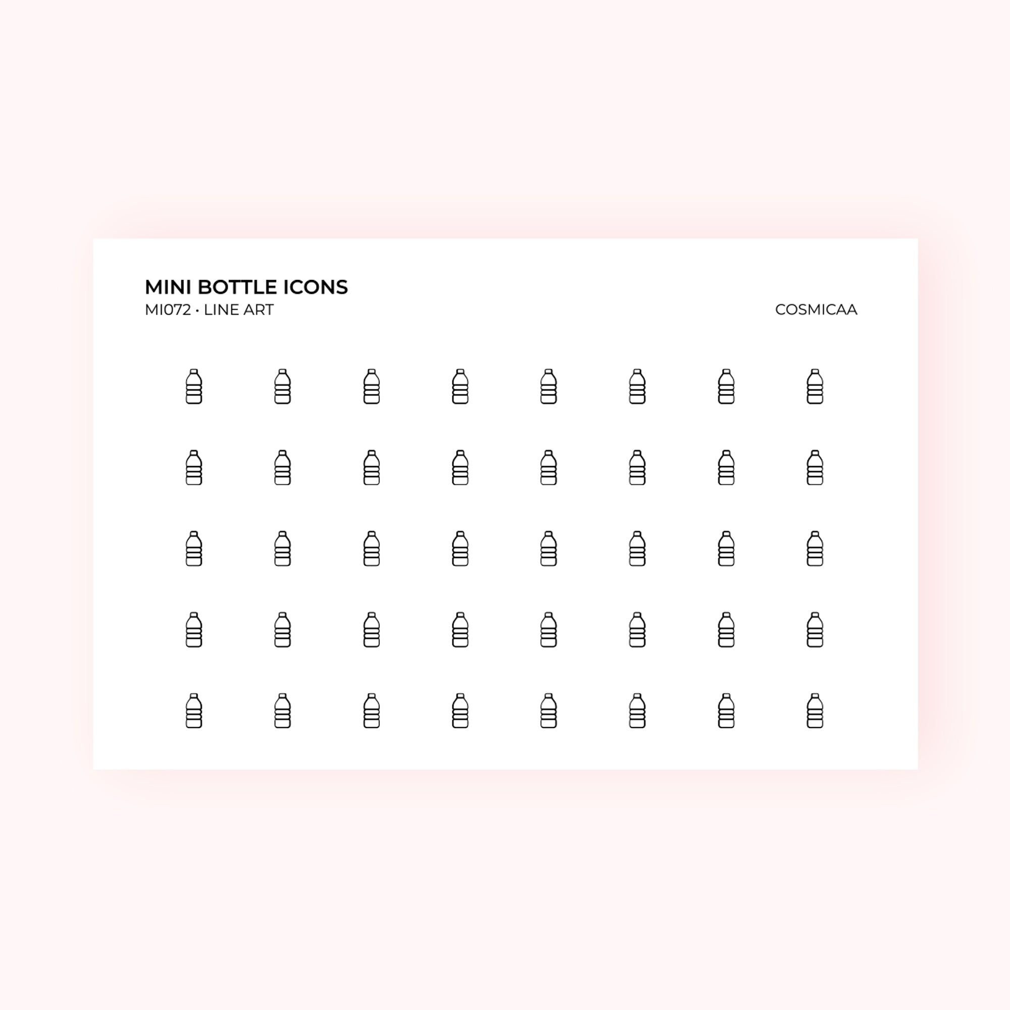 Mini icons - Bottle