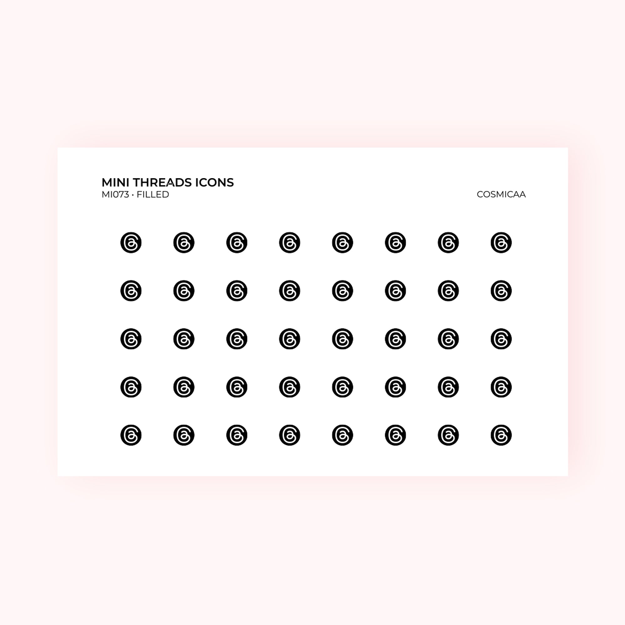 Mini icons - Threads Social