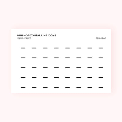 Mini icons - Horizontal line