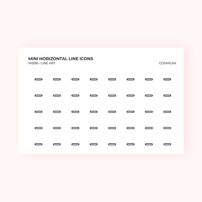 Mini icons - Horizontal line