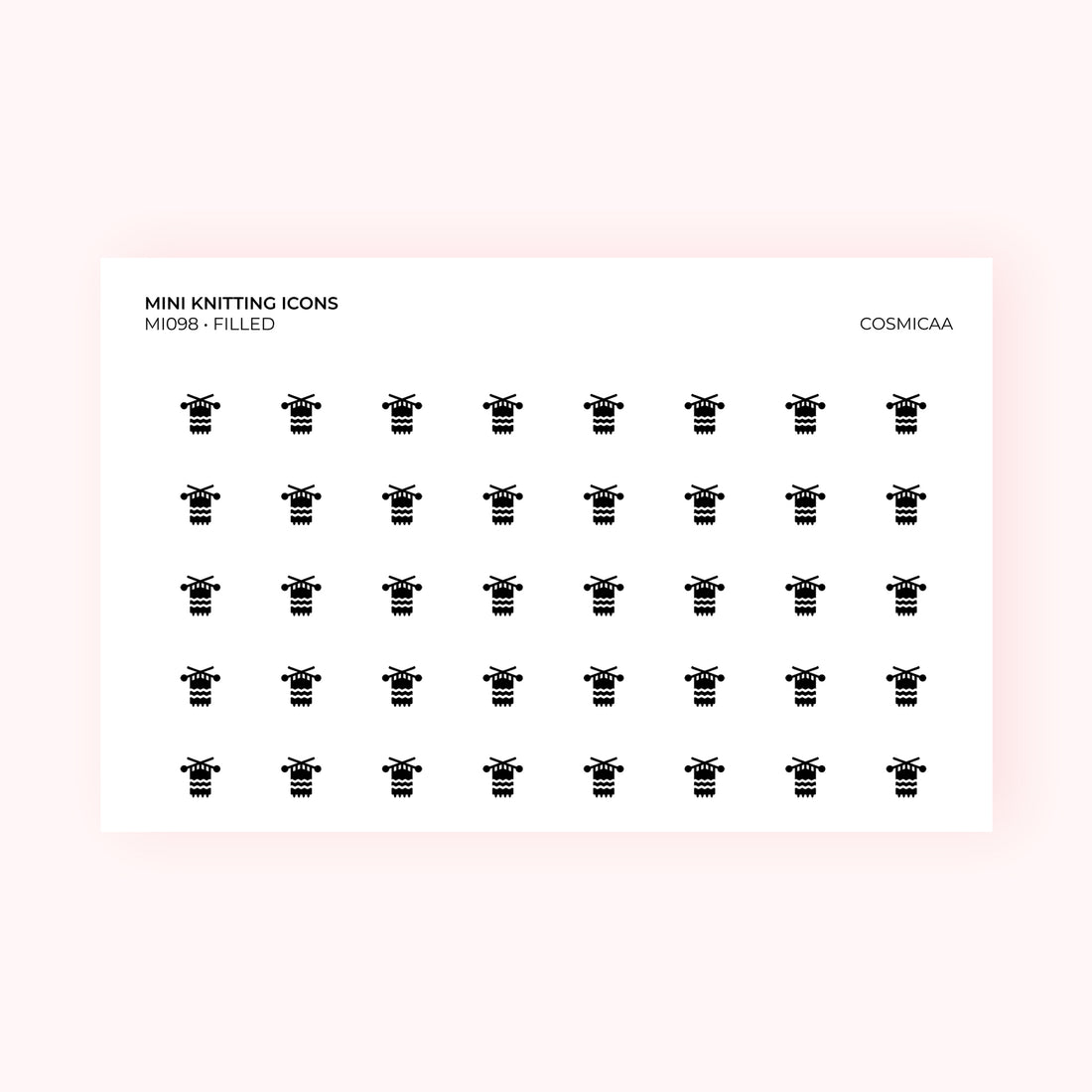 Mini icons - Knitting