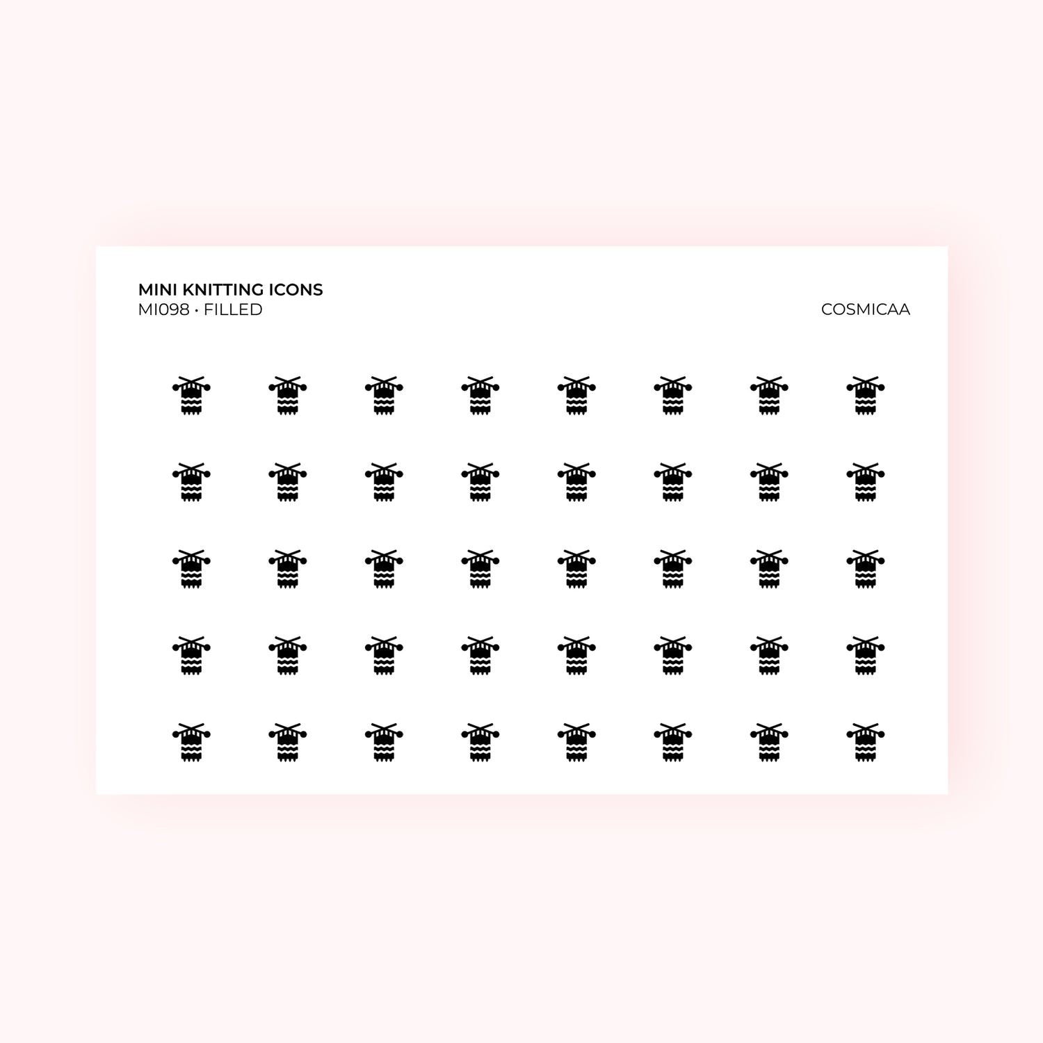 Mini icons - Knitting