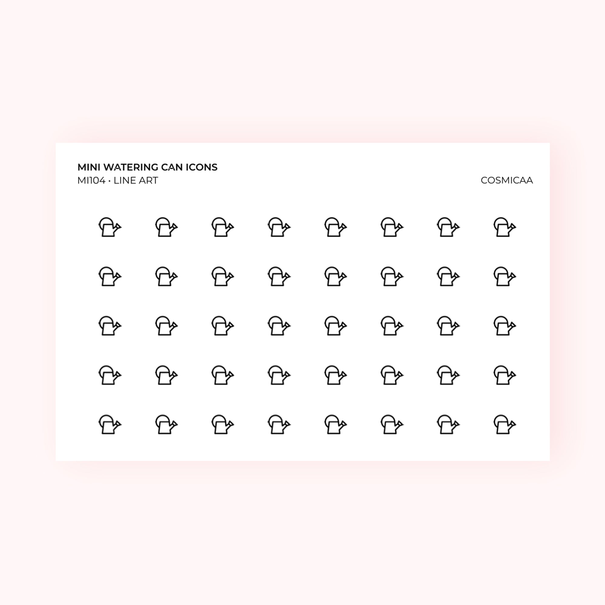 Mini icons - Watering Can