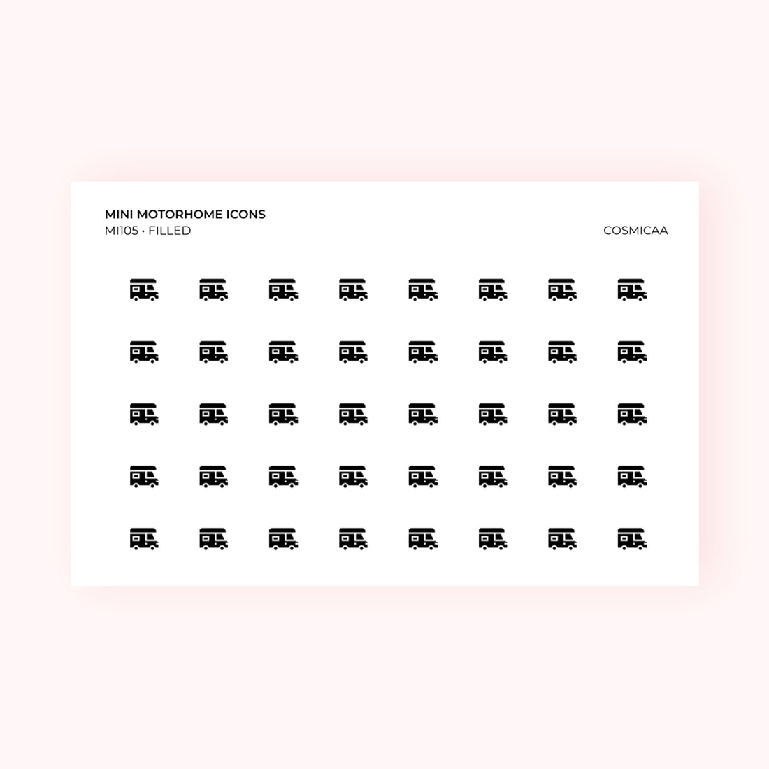 Mini icons - Motorhome