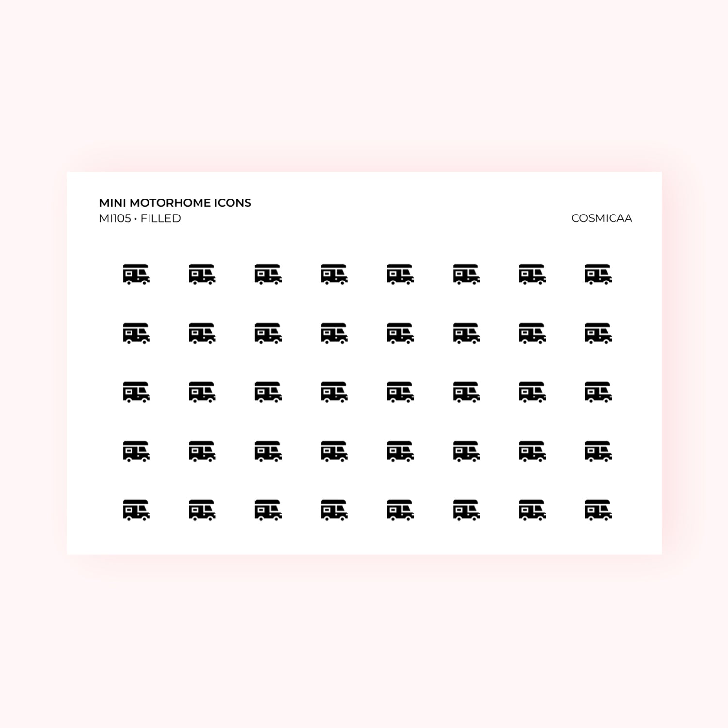 Mini icons - Motorhome