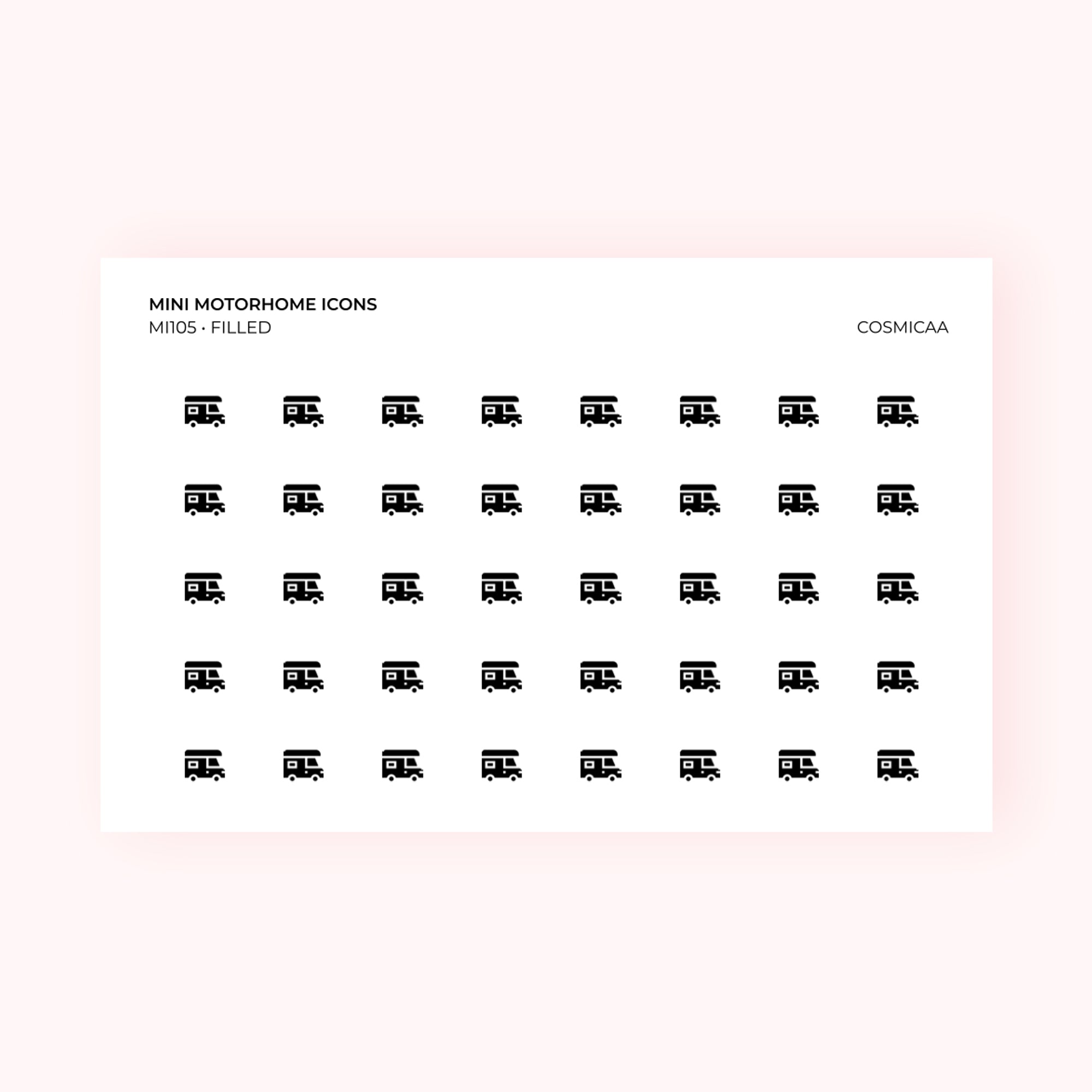 Mini icons - Motorhome