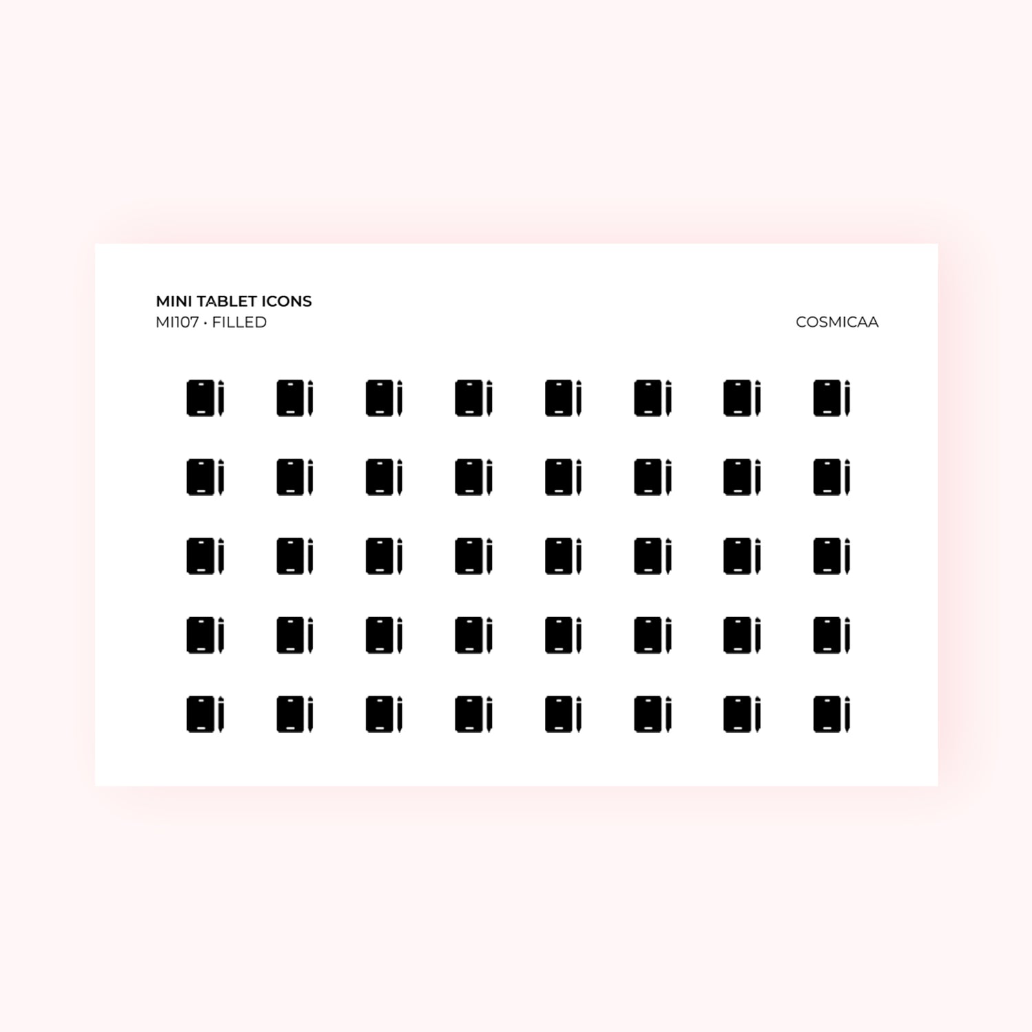 Mini icons - Tablet