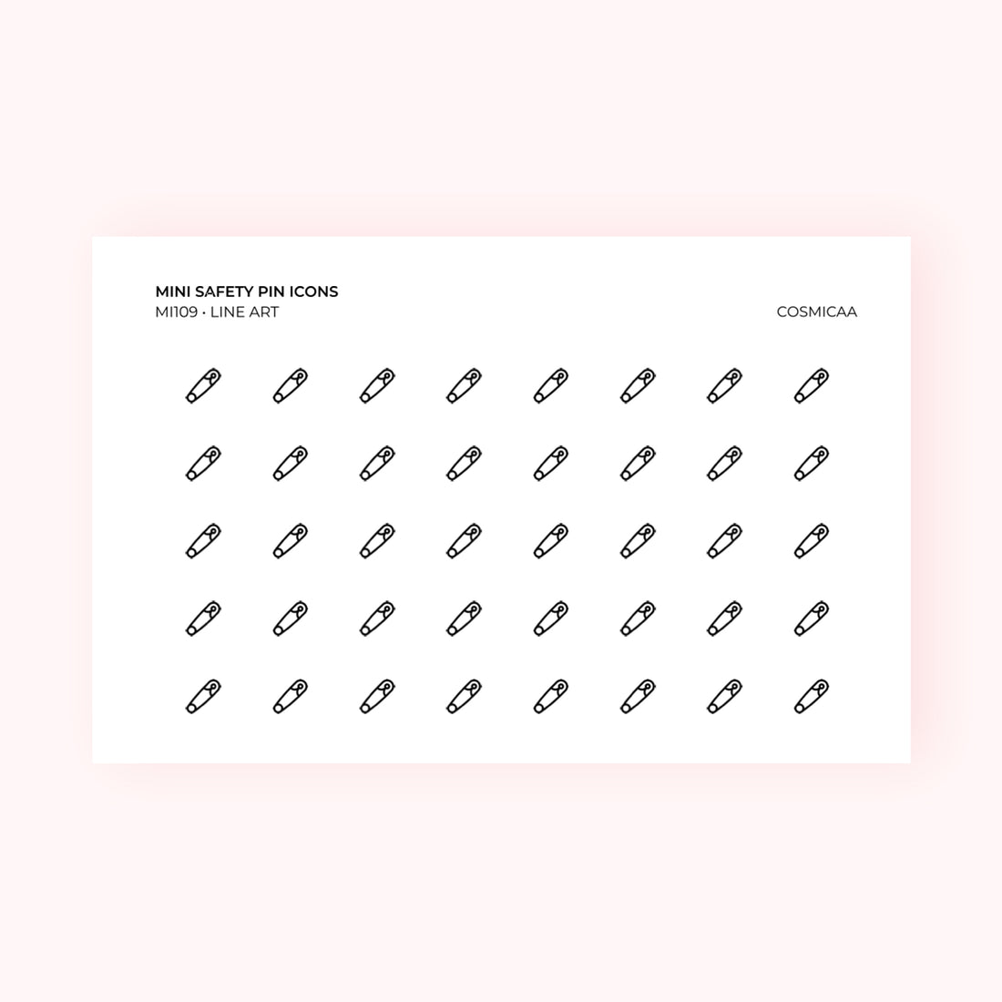Mini icons - Safety Pin