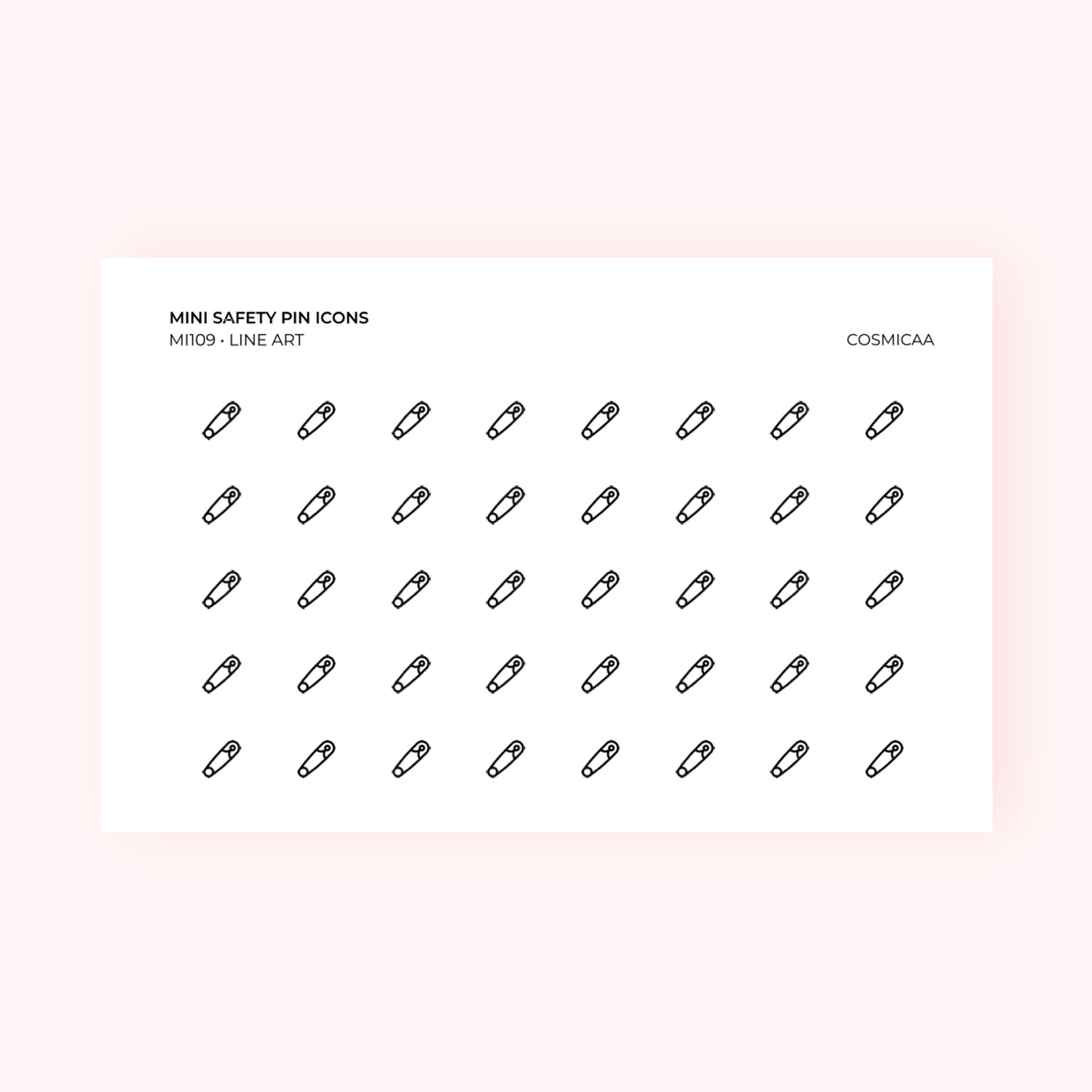 Mini icons - Safety Pin