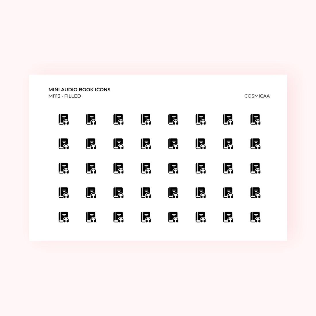Mini icons - Audio Book