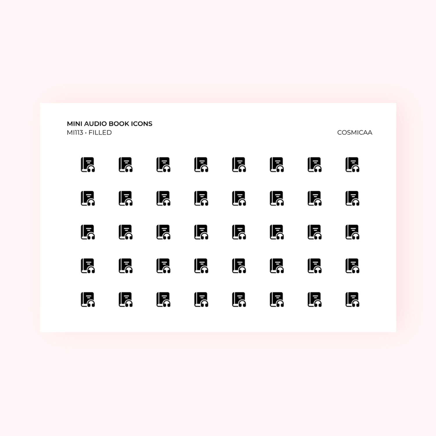 Mini icons - Audio Book