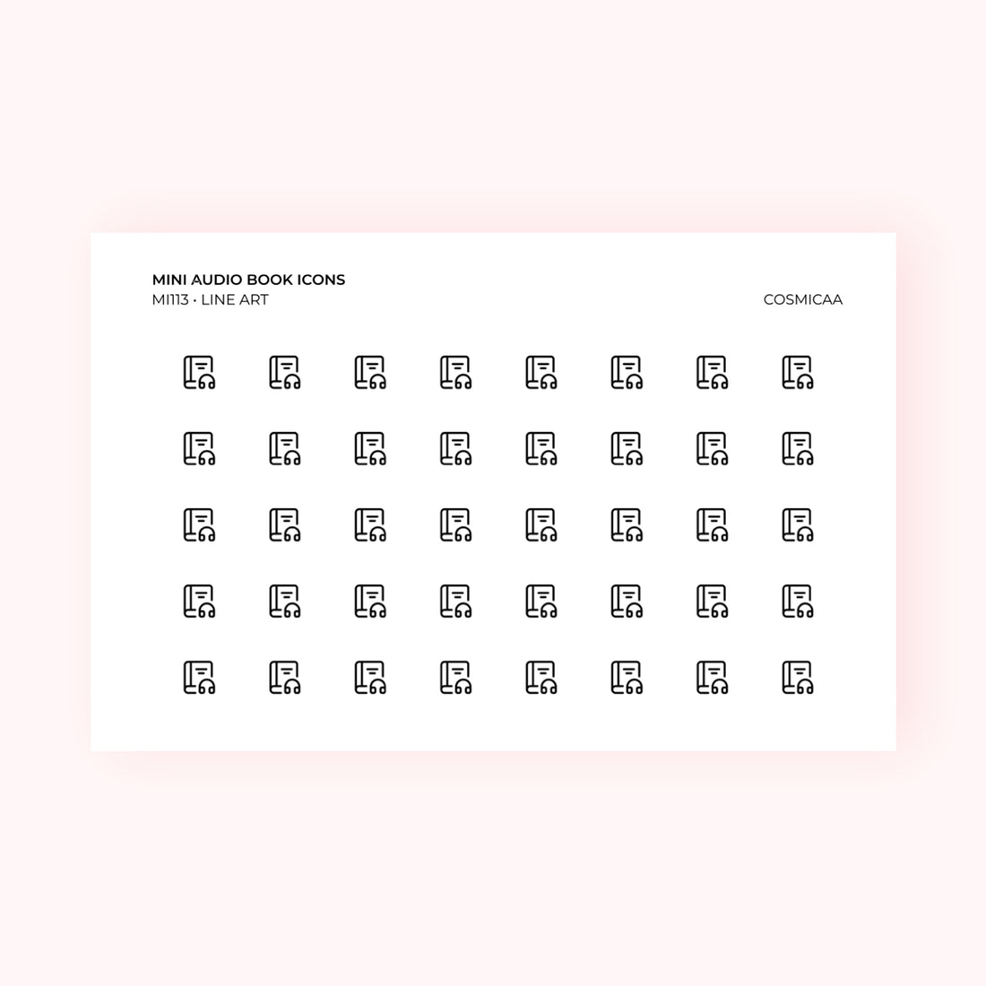Mini icons - Audio Book