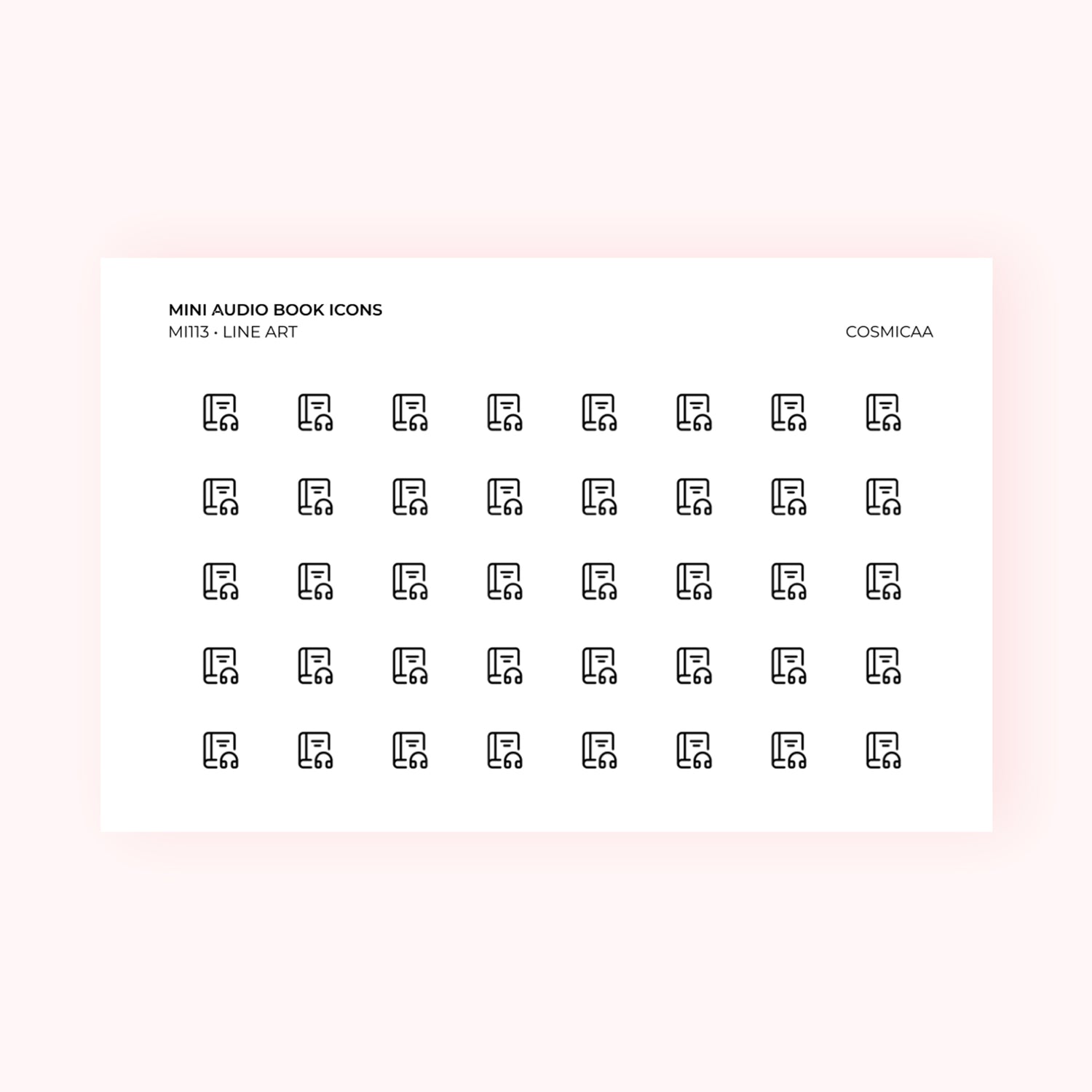 Mini icons - Audio Book