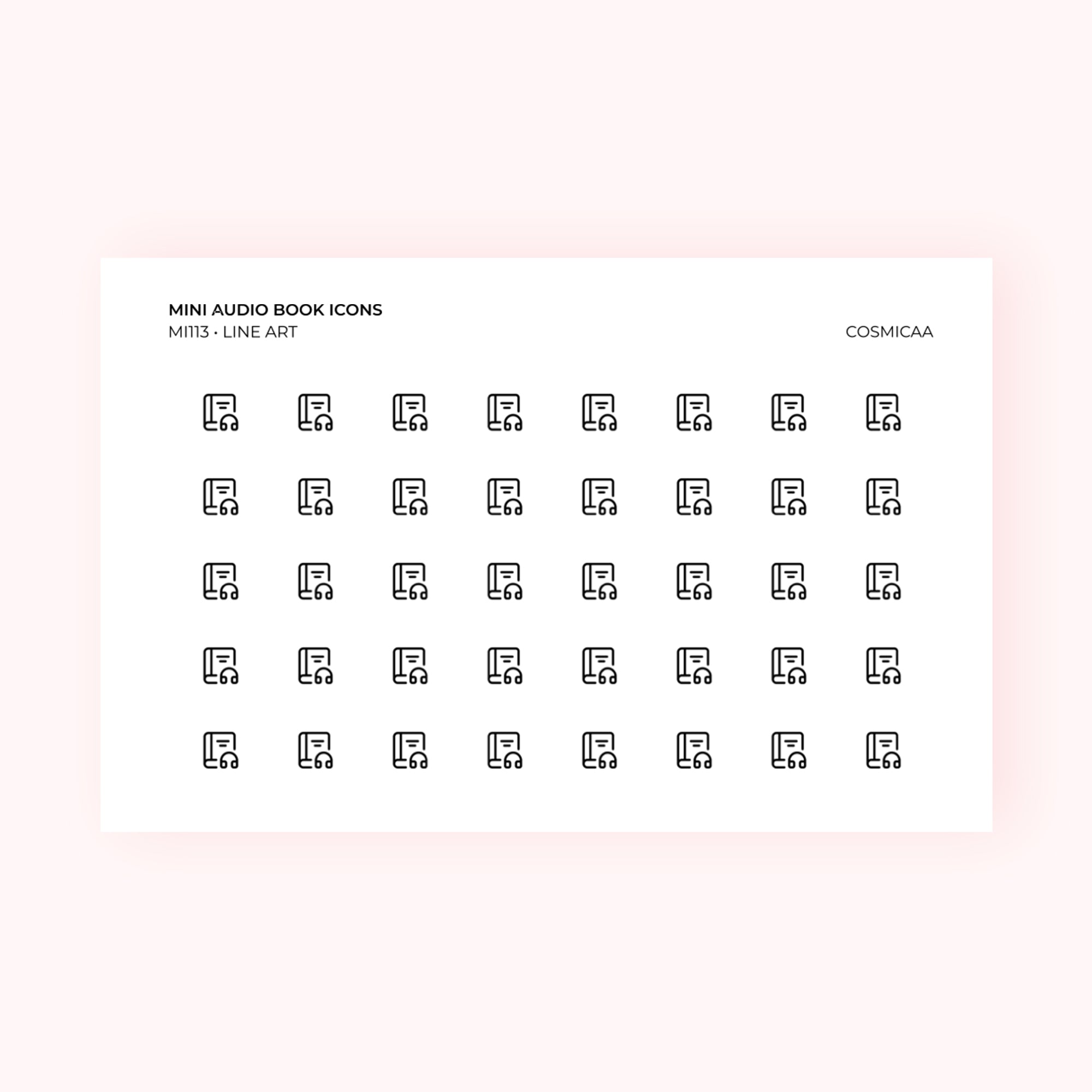 Mini icons - Audio Book