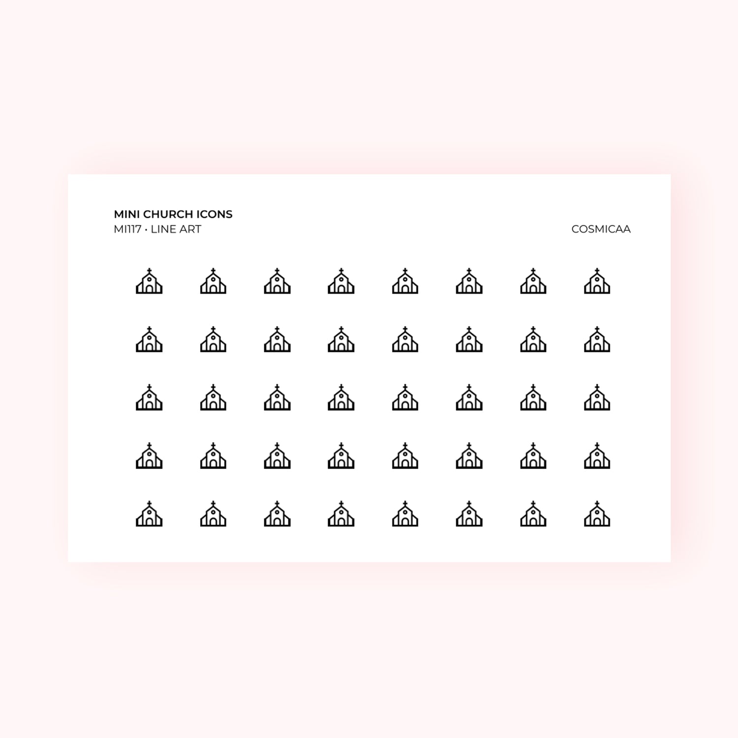 Mini icons - Church