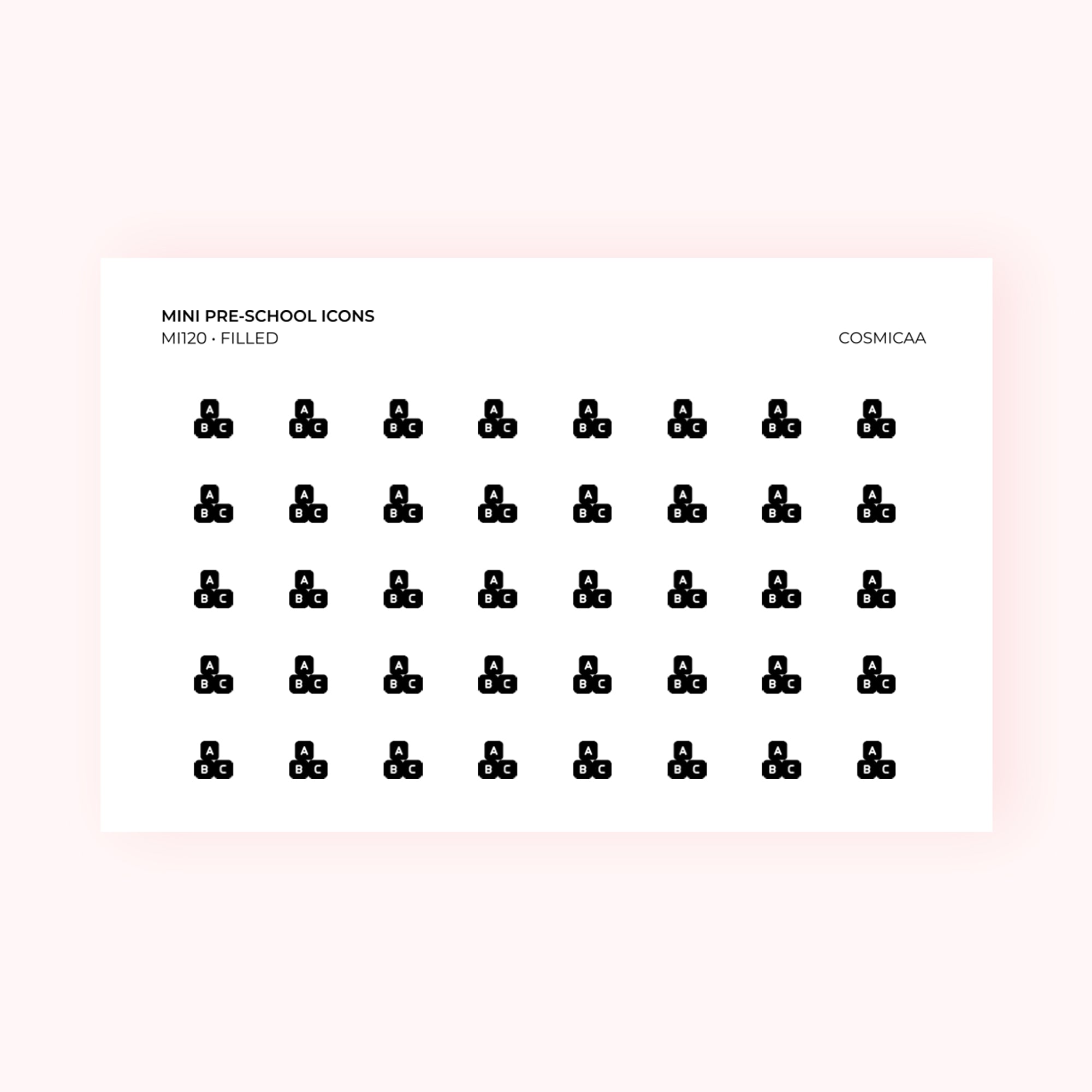 Mini icons - Pre-school