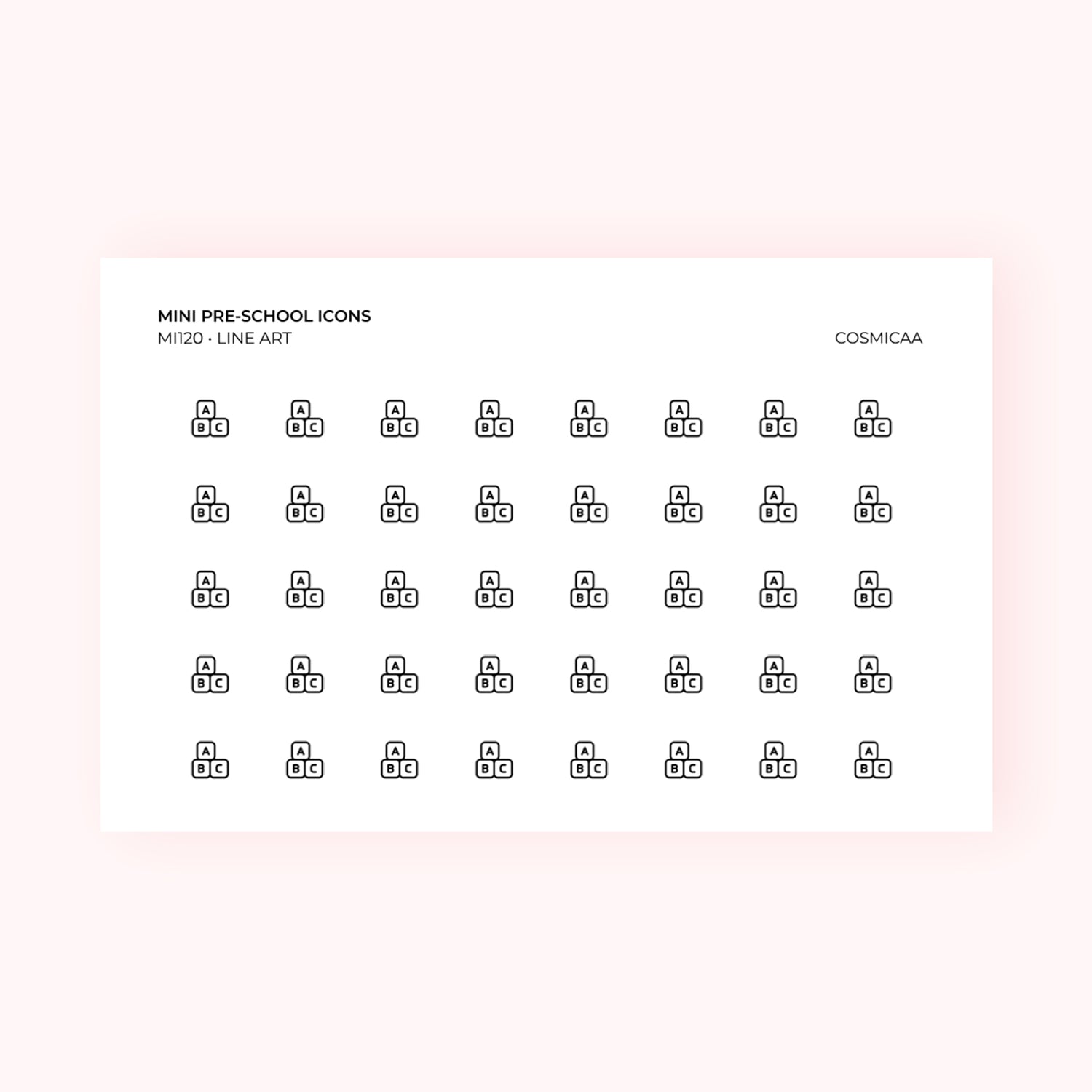 Mini icons - Pre-school