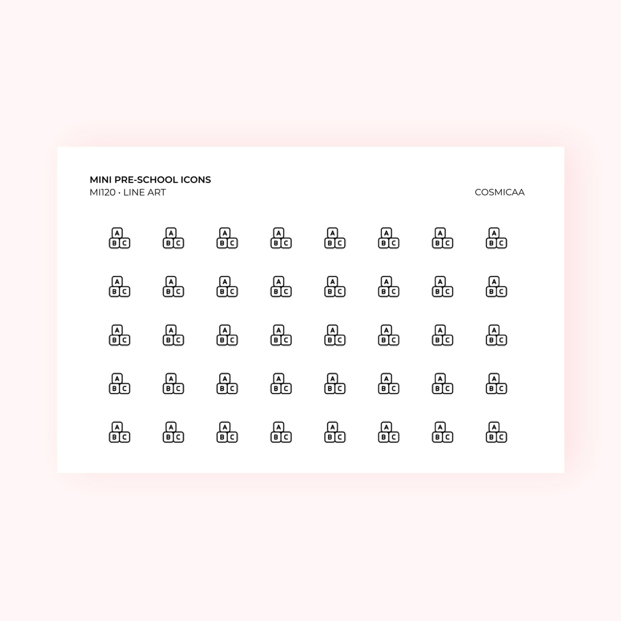 Mini icons - Pre-school