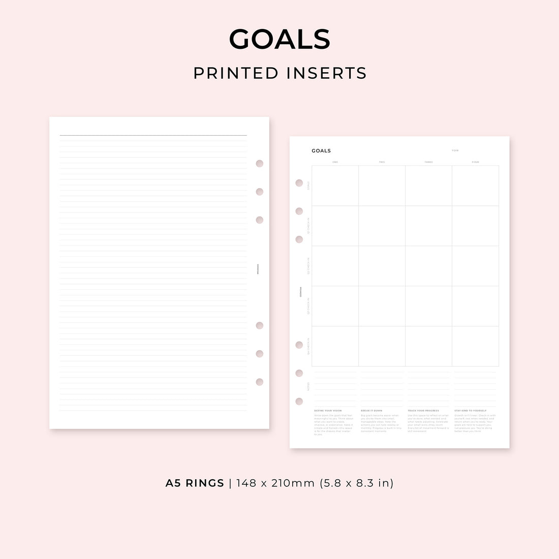PI025 - Goals - Printed inserts