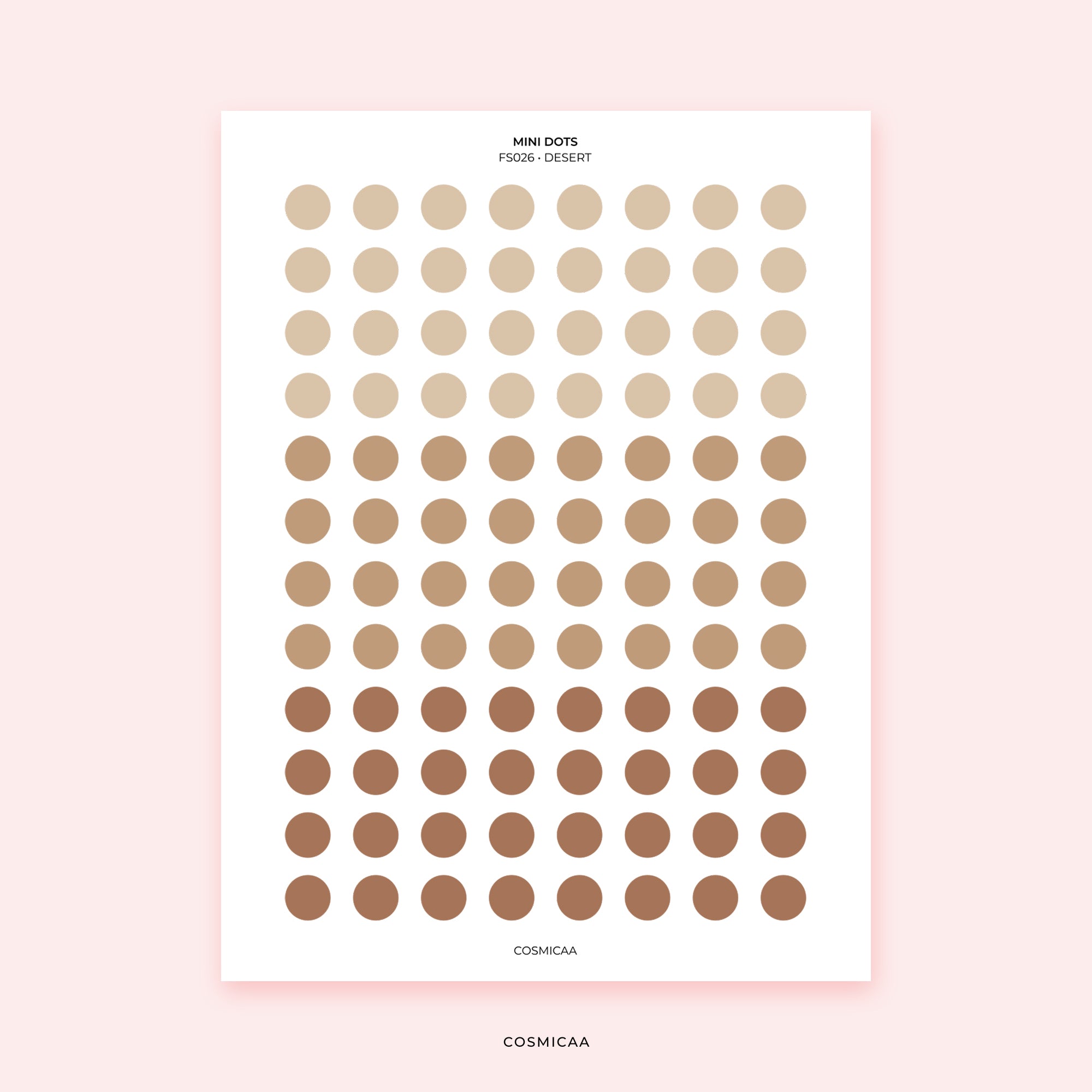 Mini Planner Dots - Planner stickers